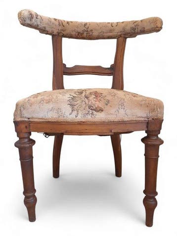 Chaise - Bois de noyer - Style ombertin