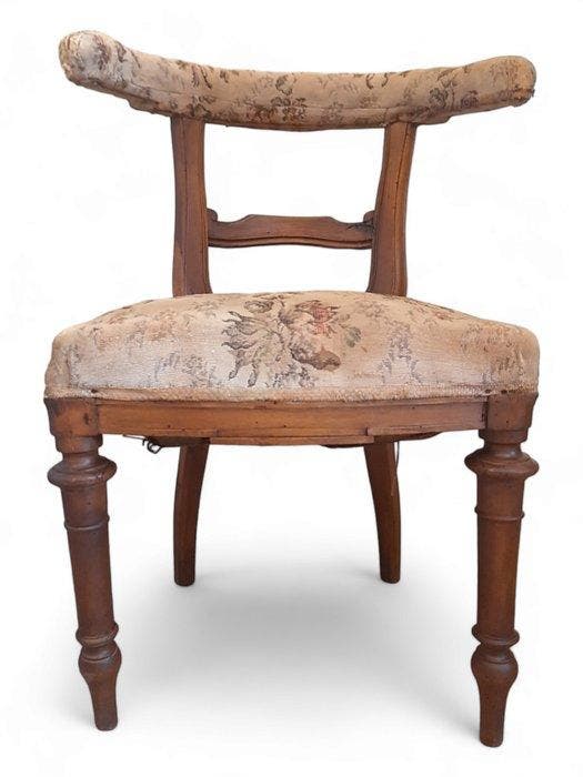 Chaise - Bois de noyer - Style ombertin, Antiquités & Art, Antiquités | Autres Antiquités