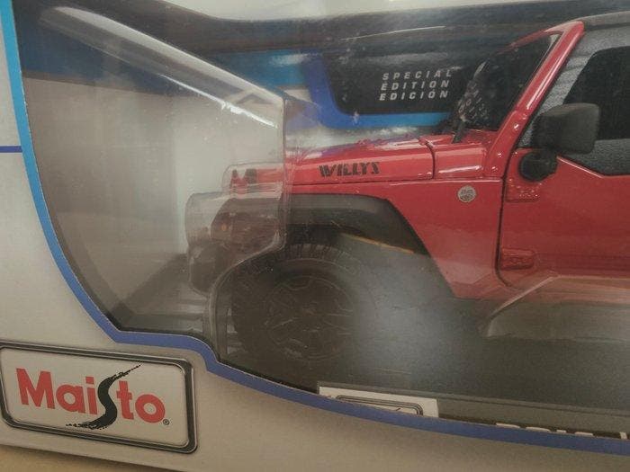 Maisto 1:18 - Model sportwagen - 2014 Jeep Wrangler Willys, Hobby & Loisirs créatifs, Voitures miniatures | 1:5 à 1:12