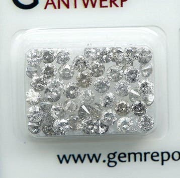 Sans prix de réserve - 48 pcs Diamant (Couleur naturelle) -, Bijoux, Sacs & Beauté, Pierres précieuses
