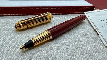 Cartier - Pasha de Cartier Burgundy Lacquer & Gold - Roller, Nieuw
