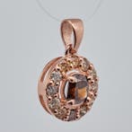 Zonder minimumprijs - Hanger - 14 karaat Roségoud - 0.69ct., Handtassen en Accessoires