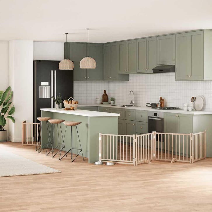 vidaXL Hondenhek inklapbaar met deur 12 panelen 960 cm, Dieren en Toebehoren, Hondenbenches, Nieuw, Verzenden