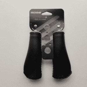 Handvatten set leer look zwart, Fietsen en Brommers, Fietsonderdelen, Verzenden, Nieuw