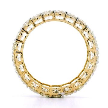 Bague - 18 carats Or jaune - 4.40ct. tw. Diamant (Naturelle)