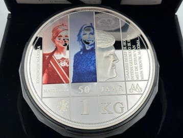 Pays-Bas. 1 Kilo Herdenkingsmunt 2021 Koningin Máxima 50