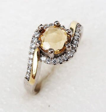 Citrien - Zilver, Le Tourbillon dOr – Citrienring – LÉclat