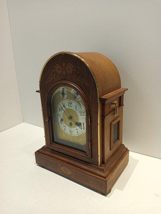 Klok - Junghans - Hout, Metaal - 1940-1950, Antiquités & Art, Antiquités | Horloges