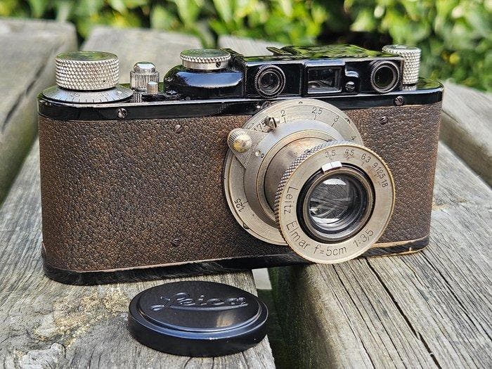 Leica II + nickel 5cm f/3.5 Elmar Meetzoeker camera (Zonder, Collections, Appareils photo & Matériel cinématographique