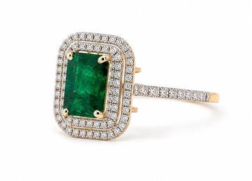 Zonder minimumprijs - Ring - 14 karaat Geel goud - 1.77ct., Nieuw