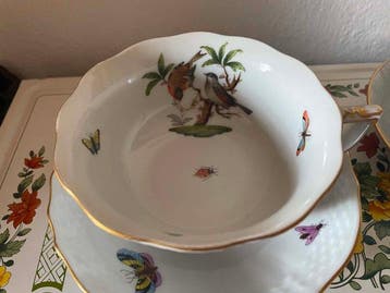 Herend - Plat (2) - Rothschild Bird - Porcelaine