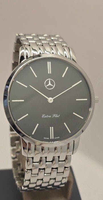 Mercedes-Benz - Extra Flat Quartz - Sans prix de réserve -, Handtassen en Accessoires, Horloges | Heren