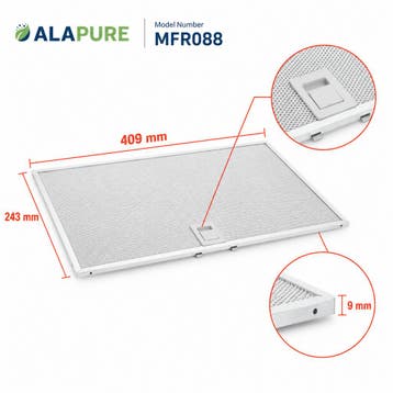 Metall-Fettfilter voor Ikea 4055253274, Verzenden, Nieuw
