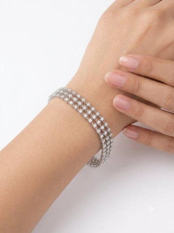 Armband - 18 karaat Witgoud - 3.67ct. tw. Diamant, Nieuw