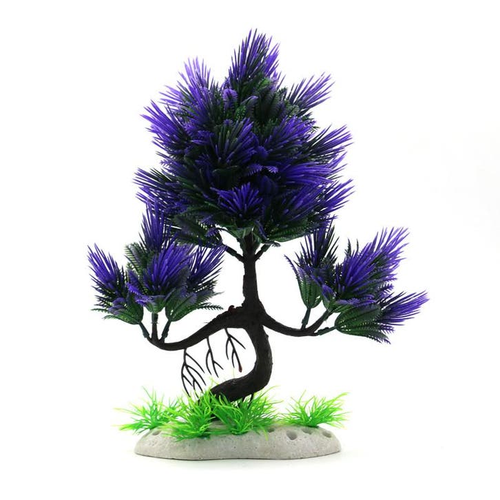 Bonsaiboom paars 28cm / Aquariumdecoratie As-257, Animaux & Accessoires, Poissons | Aquariums & Accessoires, Envoi
