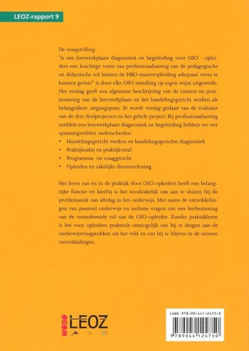 LEOZ-rapporten 9: De leerwerkplaats handelingsgericht werken, Boeken, Verzenden, Zo goed als nieuw, Gyan Akveld