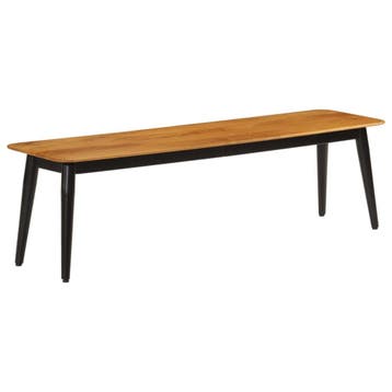 vidaXL Bankje 160x40x45 cm massief mangohout en ijzer, Verzenden
