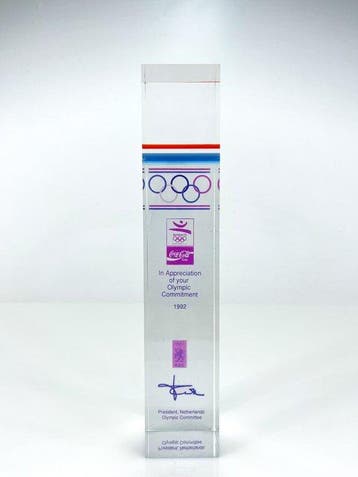 Olympische Spelen - 1992 - Decoratief object, Trofee/beker,, Collections, Collections Autre