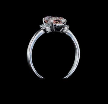 Zonder minimumprijs - Ring - 14 karaat Witgoud - 2.01ct. tw.