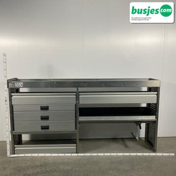 Aluca bedrijfswageninrichting 2235x420x1150mm (3024), Verzenden, Gebruikt