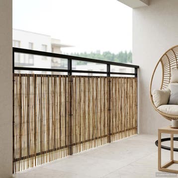 Tuinhek Riet 500x80cm | 33% goedkoper | Retour deal, Verzenden, Zo goed als nieuw, Overige materialen, Tuinhek