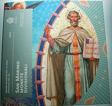 3,88 Euro,munten set 1 Cent-2 Euro 2018 San Marino Republik, Verzenden, België