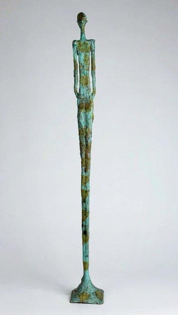 Abdoulaye Derme - sculptuur, Homme élancée - 103 cm - Brons