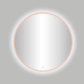 Lyon Venetië-Thin ronde spiegel Rose-Mat-Goud incl.led, Huis en Inrichting, Ophalen of Verzenden, Nieuw