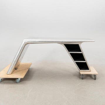 Timothy Oulton Aviator Blackhawk Valkyrie Desk — Aluminium