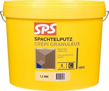 SPS Spachtelputz 1,5 mm binnenkwaliteit 15KG, Ophalen of Verzenden, Nieuw