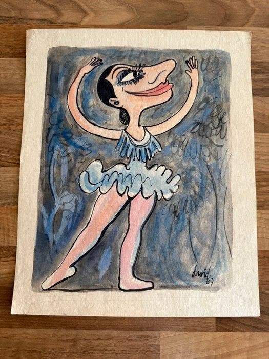 Juan David (1911-1981) - Alicia Alonso (1920-2019), Antiek en Kunst, Kunst | Designobjecten