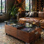 Salontafel - Hout, Glas, Metaal
