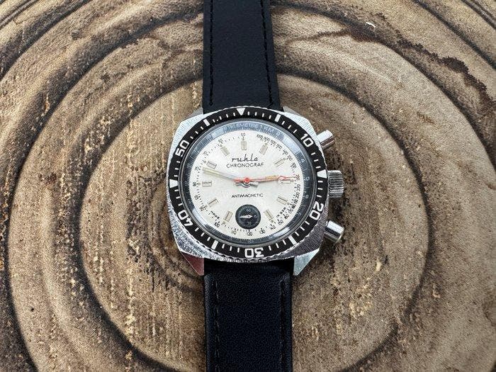 Ruhla - Chronograf - Antimagnetic - Zonder minimumprijs -, Handtassen en Accessoires, Horloges | Heren