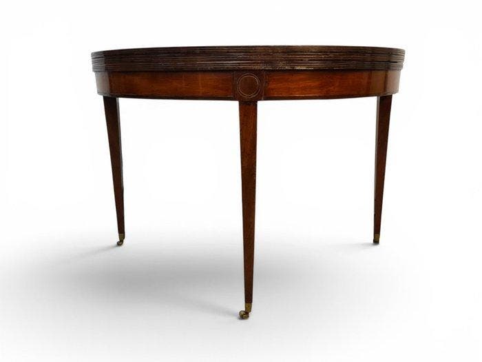 In de stijl van J.J. Chapuis - Table - Acajou - Demi-Lune, Antiquités & Art, Antiquités | Meubles | Chaises & Canapés