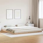 vidaXL Bedframe Naturel 200 x 220 cm Massief grenenhout, Huis en Inrichting, Slaapkamer | Bedden, Verzenden, Nieuw