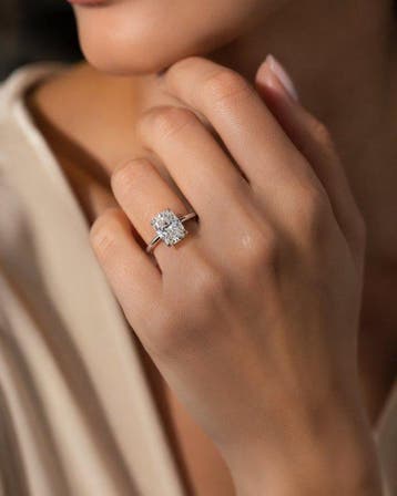 Verlovingsring - 18 karaat Witgoud - 2.09ct. tw. Diamant