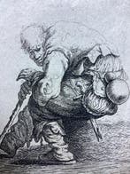 Jan van Vliet (c.1600-1668) - A Seated Beggar, Antiek en Kunst