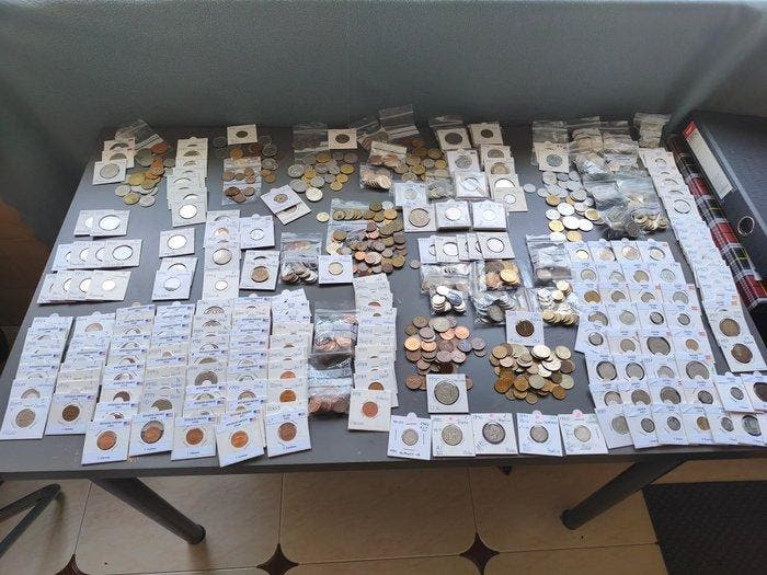 Monde. Lote 4,8 kg de monedas (Sans prix de réserve), Timbres & Monnaies, Monnaies | Europe | Monnaies non-euro