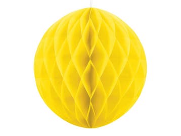 Honeycomb Bal Geel 30cm, Verzenden
