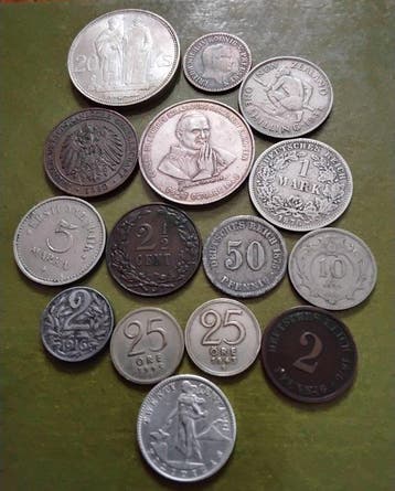 Wereld. German East Afrika (1890), 7 silver with distinct