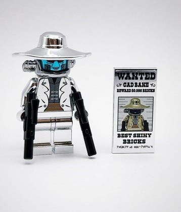 Lego Minifiguur - Star Wars - Chrome Silver Cas Bane, Nieuw