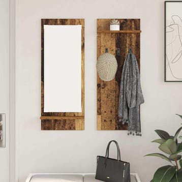 vidaXL Wandgemonteerde kapstok Oudhout 70 x 10 x 90 cm, Verzenden