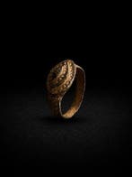 Byzantijns Brons Ring - 6e tot 9e eeuw n.Chr. (Zonder, Antiek en Kunst