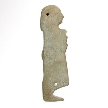 Oud-Egyptisch Speksteen Beeld van de Zoon van Horus Imsety