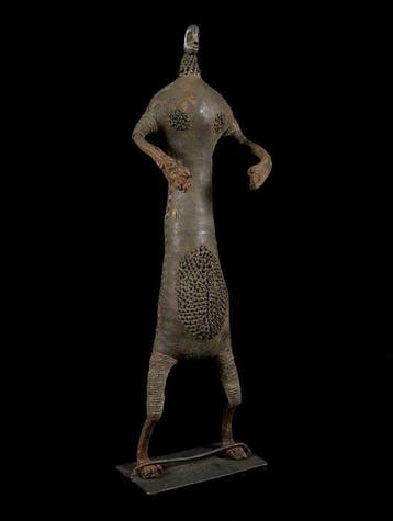 Figure de protection de 55 cm - Fer noir - Fali - Cameroun