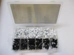 Veiling - Assortiment Kabelklemmen Zwart en Wit 390-delig, Doe-het-zelf en Bouw, Elektriciteit en Kabels, Nieuw