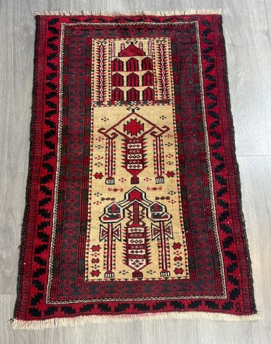 Afghan - Tapijt - 120 cm - 82 cm - Beloudj, Maison & Meubles, Ameublement | Tapis & Moquettes