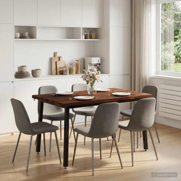 vidaXL 120 x 70 x 75 cm Massief Acacia Hout Donkerbruin en, Huis en Inrichting, Verzenden, Nieuw