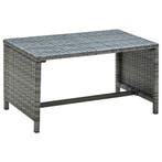 vidaXL Salontafel 70x40x38 cm poly rattan antraciet, Verzenden, Nieuw
