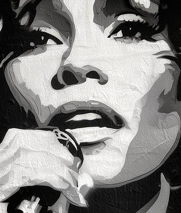 David Law (1967) - Witney Houston (Stencil)